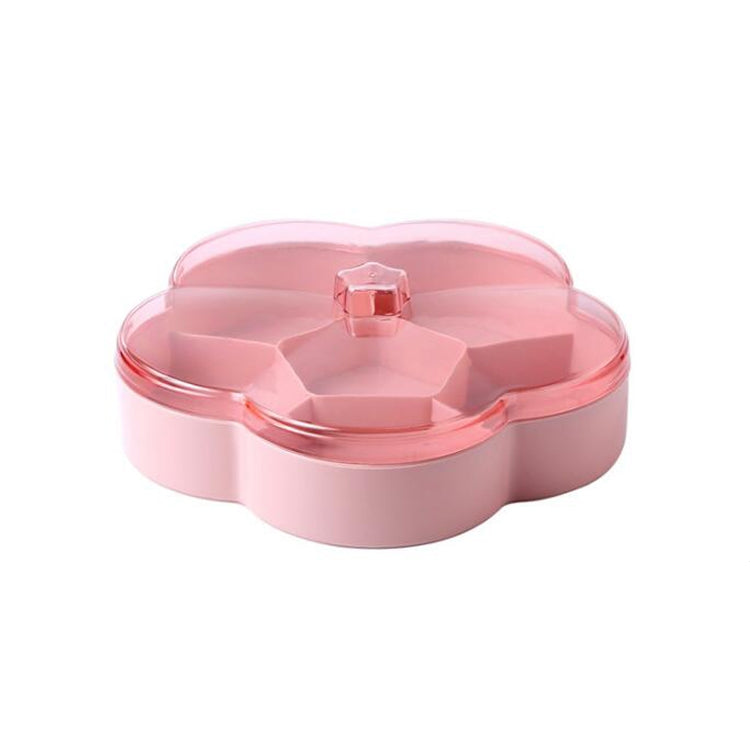 Hộp đựng kẹo cưới hình hoa trong suốt, đựng đồ ăn nhẹ và trái cây sấy, một lớp, hai lớp