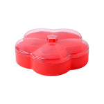 Hộp đựng kẹo cưới hình hoa trong suốt, đựng đồ ăn nhẹ và trái cây sấy, một lớp, hai lớp