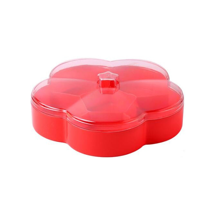 Hộp đựng kẹo cưới hình hoa trong suốt, đựng đồ ăn nhẹ và trái cây sấy, một lớp, hai lớp
