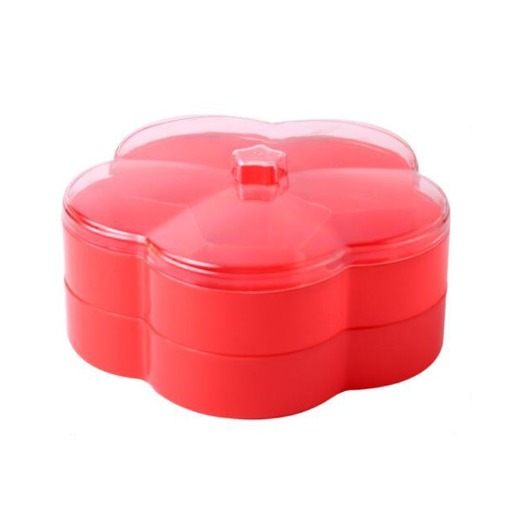Hộp đựng kẹo cưới hình hoa trong suốt, đựng đồ ăn nhẹ và trái cây sấy, một lớp, hai lớp