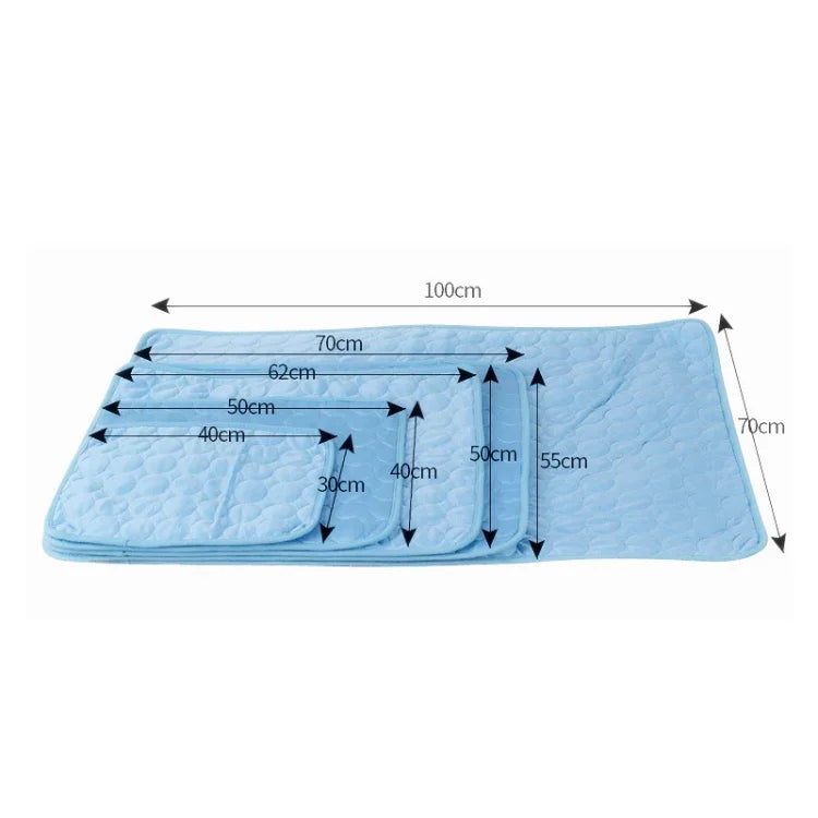 SFB104 Thảm Làm Mát Mùa Hè Chăn Đệm Giường Thú Cưng Chó Mèo, 50x40cm, 63x50cm, 70x56cm, 102x70cm