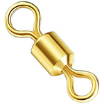 100 phụ kiện câu cá Zimu, khớp xoay mạ vàng, chiều dài 1.1cm, 1.0cm, 0.9cm, 0.8cm