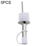 5 nút bịt chai thủy tinh bằng thép không gỉ, nút bịt dầu silicon, mũ trắng miệng thẳng, mũ trắng tự động, mũ đen miệng thẳng, mũ đen tự động