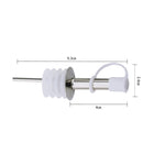 5 nút bịt chai thủy tinh bằng thép không gỉ, nút bịt dầu silicon, mũ trắng miệng thẳng, mũ trắng tự động, mũ đen miệng thẳng, mũ đen tự động