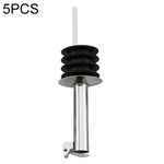 5 nút bịt chai thủy tinh bằng thép không gỉ, nút bịt dầu silicon, mũ trắng miệng thẳng, mũ trắng tự động, mũ đen miệng thẳng, mũ đen tự động