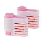 4 dao cắt bánh DIY 5 lớp, 4 dao cắt bánh DIY (màu hồng)