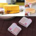 4 dao cắt bánh DIY 5 lớp, 4 dao cắt bánh DIY (màu hồng)
