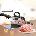 Máy cắt thịt rau củ gia đình bằng hợp kim thép không gỉ, điều chỉnh độ dày thủ công, máy cắt thịt