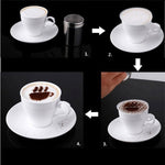Bộ 32 khuôn cà phê stencil, khuôn làm cappuccino, tấm hoa rắc, dụng cụ phun nghệ thuật làm bánh, 32 chiếc