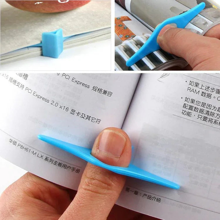 8 chiếc kẹp sách đa chức năng tiện lợi hình ngón cái, vòng đánh dấu sách