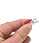 50 chiếc kẹp ảnh gỗ hình trái tim đỏ mini, kẹp giấy ảnh, kẹp thiệp thủ công