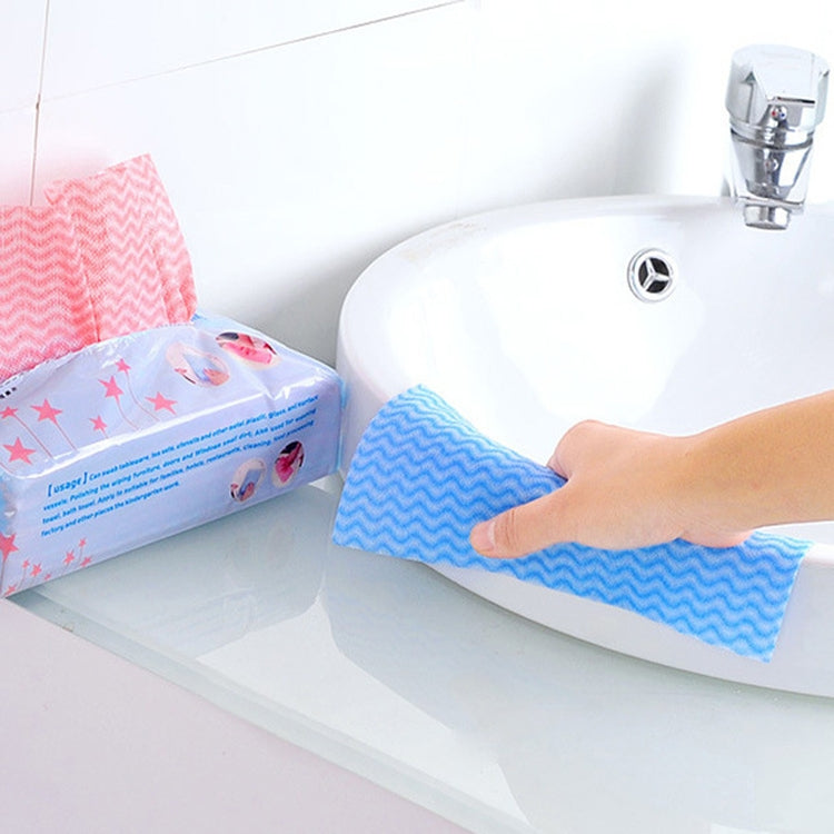 80 tờ khăn lau dùng một lần bảo vệ môi trường, khăn lau không dệt màu xanh lá, khăn lau không dệt màu be