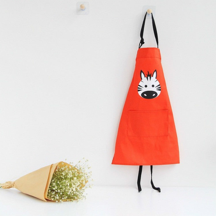 Áo choàng không tay cotton hình động vật hoạt hình cho cha mẹ và con cái, tạp dề trẻ em size S, tạp dề người lớn size L