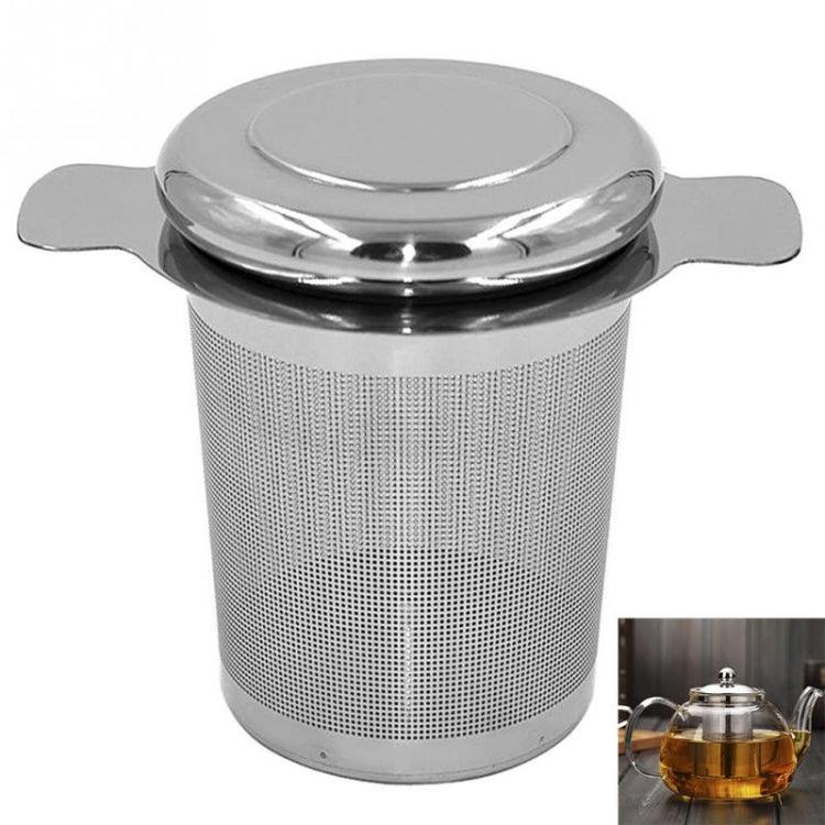 Bình lọc trà bằng thép không gỉ có nắp dùng làm khay nhỏ giọt, bình lọc trà bằng thép không gỉ