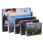 Khung ảnh chữ nhật trong suốt acrylic từ tính sáng tạo khung ảnh sinh nhật, 55x82mm, 60x90mm, 75x105mm, 89x128mm, 102x153mm, 128x178mm, 150x210mm, 254x203mm, 210x297mm