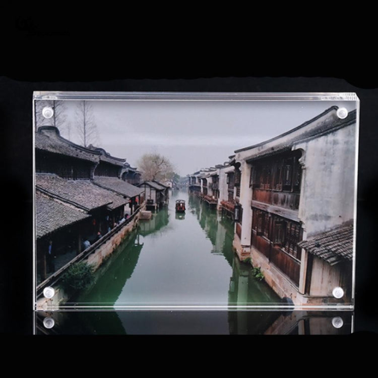 Khung ảnh chữ nhật trong suốt acrylic từ tính sáng tạo khung ảnh sinh nhật, 55x82mm, 60x90mm, 75x105mm, 89x128mm, 102x153mm, 128x178mm, 150x210mm, 254x203mm, 210x297mm