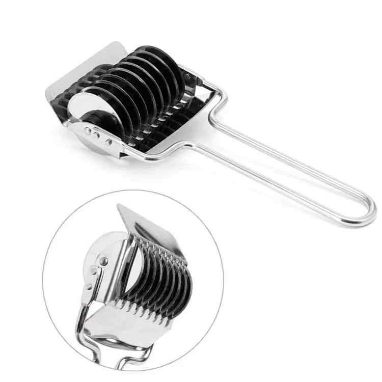 Máy cắt mì thủ công bằng thép không gỉ, dụng cụ làm bánh cho nhà bếp, máy cắt mì 2