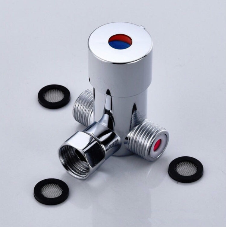 Van ba chiều bằng đồng điều chỉnh nhiệt độ, công tắc trộn nước nóng lạnh, vòi cảm ứng bằng đồng, van ba chiều