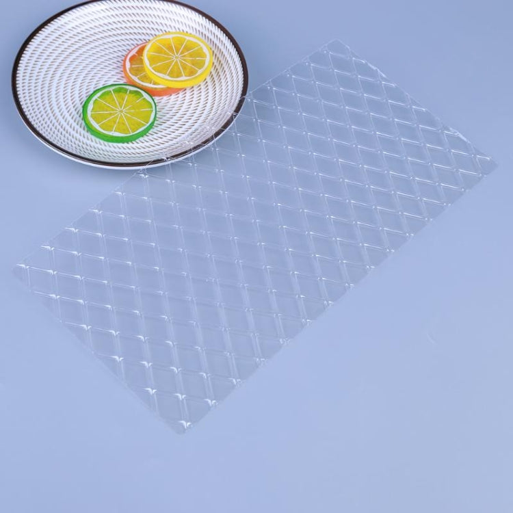 2 bộ khuôn làm bánh DIY in fondant họa tiết kẻ ca rô, cuộn mây