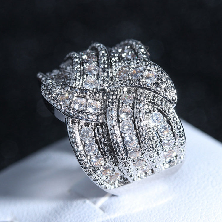 Women Fashion Luxury Zircon Stone Rings, 6