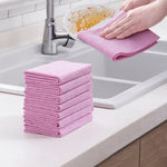 10 miếng giẻ vỏ dừa không xơ dày, thấm nước, không dính dầu rửa chén gia dụng, 30x30cm