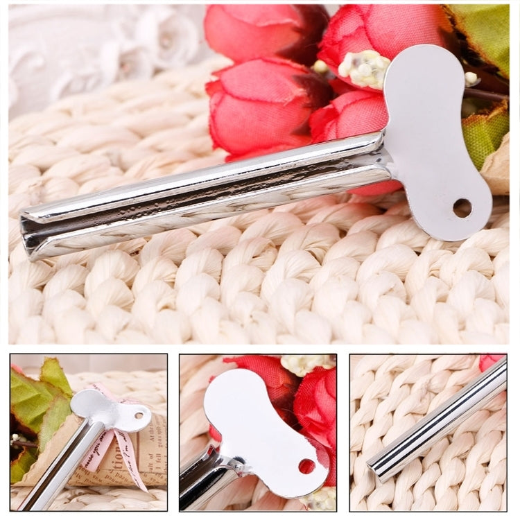 3 chiếc dụng cụ vắt kem đánh răng bằng thép không gỉ, dụng cụ vắt tóc, dụng cụ nhuộm tóc kim loại bán nguyệt, dụng cụ vắt tóc