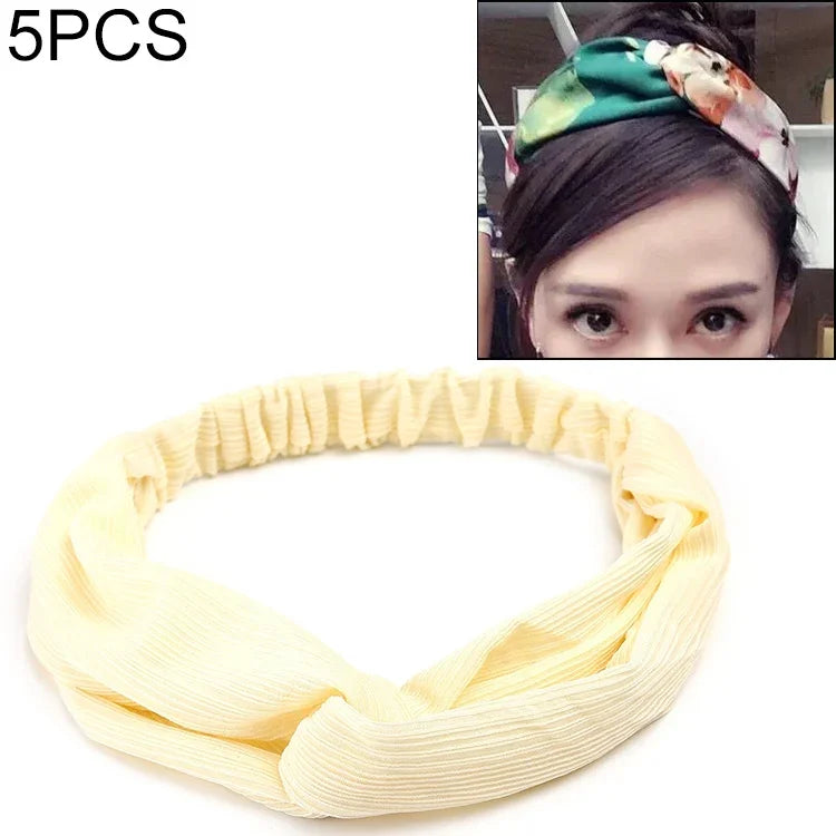5 chiếc băng đô hoa in họa tiết cổ điển phong cách retro cho nữ