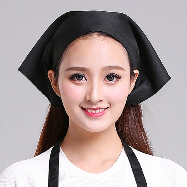 Mũ turban công việc bếp cho nam nữ phục vụ, khăn tam giác, mũ đầu bếp, có thể điều chỉnh