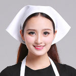 Mũ turban công việc bếp cho nam nữ phục vụ, khăn tam giác, mũ đầu bếp, có thể điều chỉnh