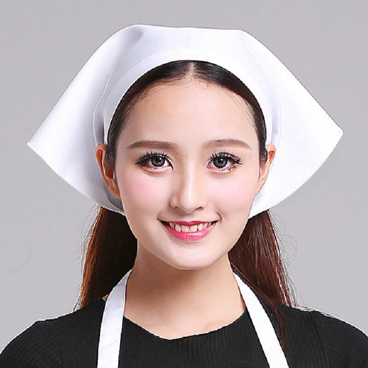 Mũ turban công việc bếp cho nam nữ phục vụ, khăn tam giác, mũ đầu bếp, có thể điều chỉnh