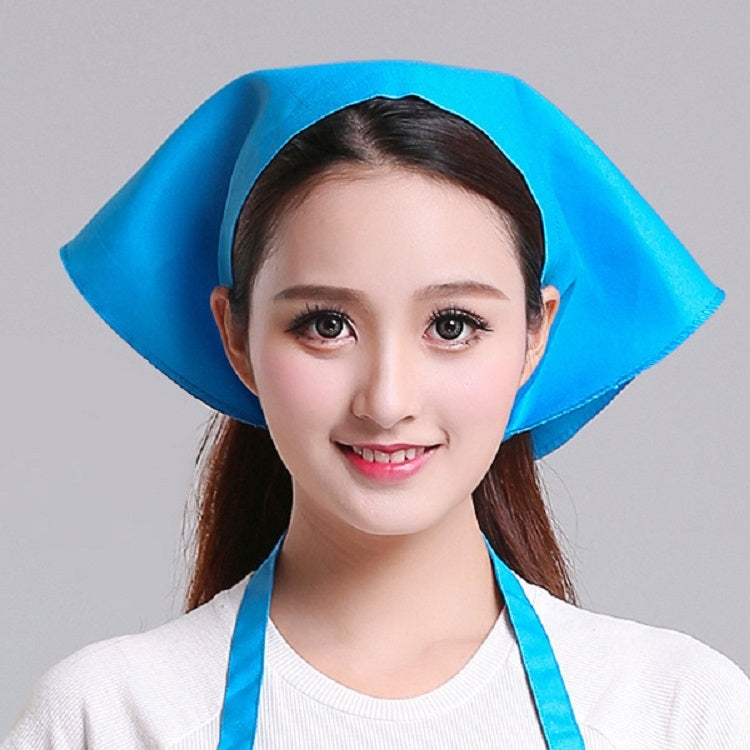Mũ turban công việc bếp cho nam nữ phục vụ, khăn tam giác, mũ đầu bếp, có thể điều chỉnh