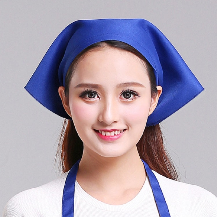 Mũ turban công việc bếp cho nam nữ phục vụ, khăn tam giác, mũ đầu bếp, có thể điều chỉnh