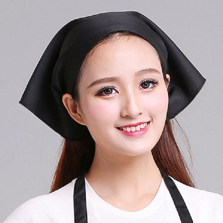 Mũ turban công việc bếp cho nam nữ phục vụ, khăn tam giác, mũ đầu bếp, có thể điều chỉnh