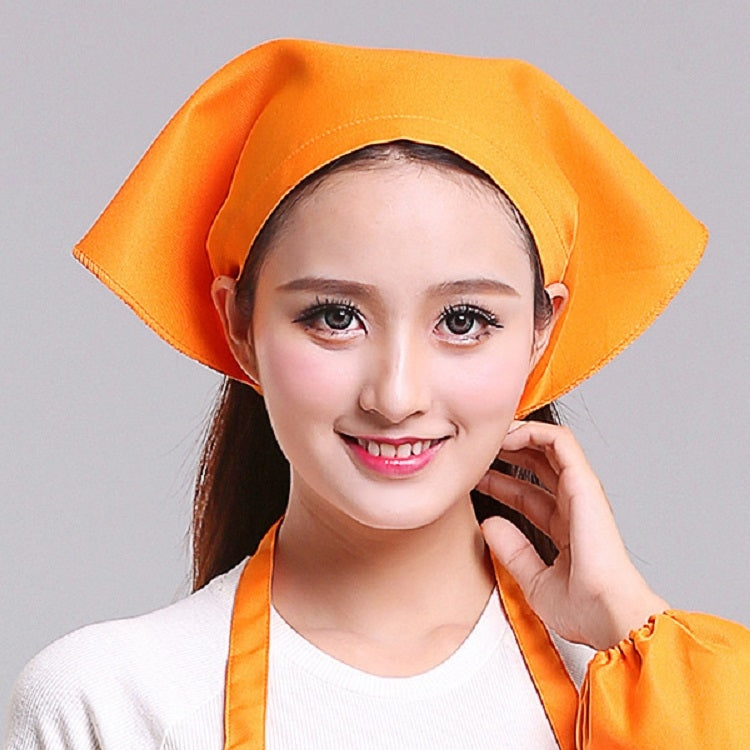 Mũ turban công việc bếp cho nam nữ phục vụ, khăn tam giác, mũ đầu bếp, có thể điều chỉnh