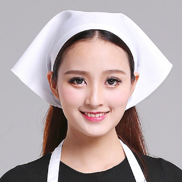 Mũ turban công việc bếp cho nam nữ phục vụ, khăn tam giác, mũ đầu bếp, có thể điều chỉnh