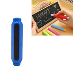 Giữ phấn nam châm không bụi, kẹp phấn lò xo đôi tự điều chỉnh, màu ngẫu nhiên, kẹp phấn tự điều chỉnh