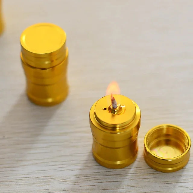Đèn cồn kim loại mini di động cho cắm trại ngoài trời và phòng thí nghiệm