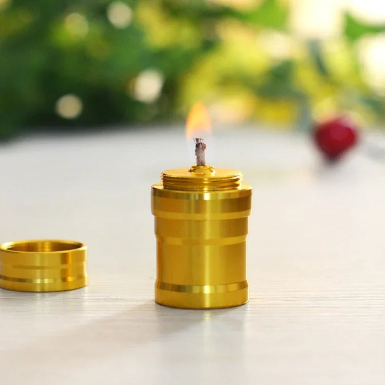 Đèn cồn kim loại mini di động cho cắm trại ngoài trời và phòng thí nghiệm