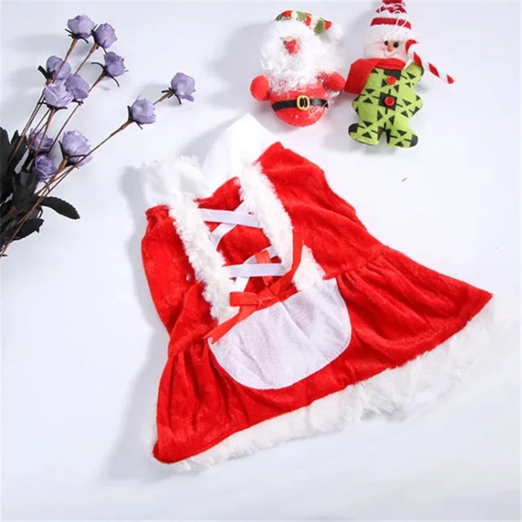 Quần Áo Giáng Sinh Cho Chó Nhỏ Trang Phục Ông Già Noel Áo Khoác Mùa Đông Cho Thú Cưng, L, M, S, XS, XXS