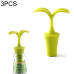 3 cái nút chặn rượu sáng tạo hình hoa silicone, 3 cái nút chặn hoa hồng, 3 cái nút chặn hoa mặt trời đỏ cho bia, 3 cái nút chặn lá cho bia