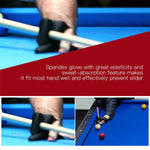 Bộ 10 chiếc găng tay snooker spandex, găng tay chơi billiard mở ba ngón tay bên trái, phụ kiện snooker