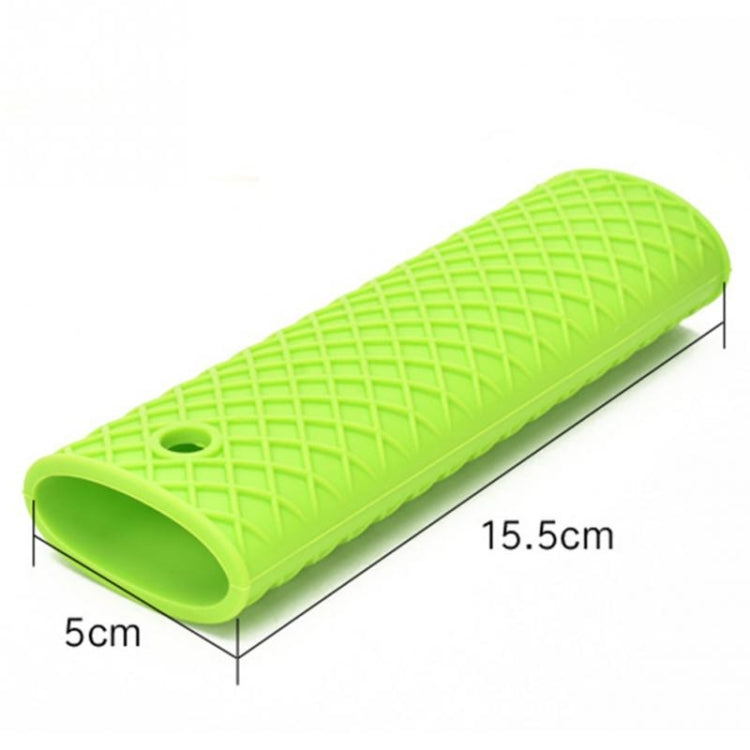2 cái tay cầm nồi silicone dày bền nhiều màu, ống cách nhiệt chống trượt, tay cầm mềm chống trượt