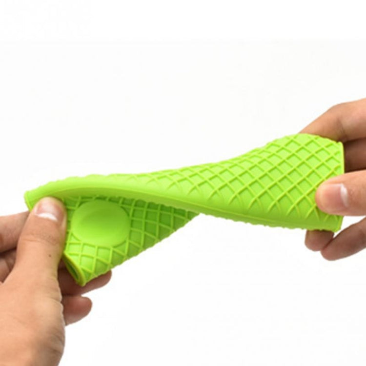2 cái tay cầm nồi silicone dày bền nhiều màu, ống cách nhiệt chống trượt, tay cầm mềm chống trượt