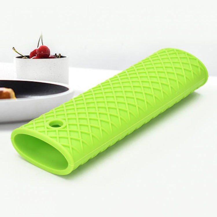 2 cái tay cầm nồi silicone dày bền nhiều màu, ống cách nhiệt chống trượt, tay cầm mềm chống trượt