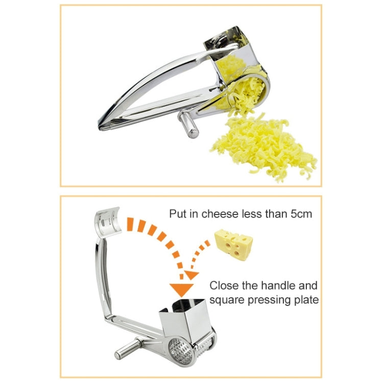 Dụng cụ bào phô mai quay tay bằng thép không gỉ, có 3-4 lỗ, 7-8 lỗ, 9-10 lỗ, bào vụn