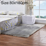 Thảm lông cừu nhân tạo mềm hình chữ nhật sang trọng, 80x180cm, 45x45cm, 100x180cm, 55x55cm