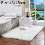 Thảm lông cừu nhân tạo mềm hình chữ nhật sang trọng, 80x180cm, 45x45cm, 100x180cm, 55x55cm