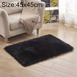 Thảm lông cừu nhân tạo mềm hình chữ nhật sang trọng, 80x180cm, 45x45cm, 100x180cm, 55x55cm