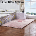 Thảm lông cừu nhân tạo mềm hình chữ nhật sang trọng, 80x180cm, 45x45cm, 100x180cm, 55x55cm