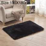 Thảm lông cừu nhân tạo mềm hình chữ nhật sang trọng, 80x180cm, 45x45cm, 100x180cm, 55x55cm